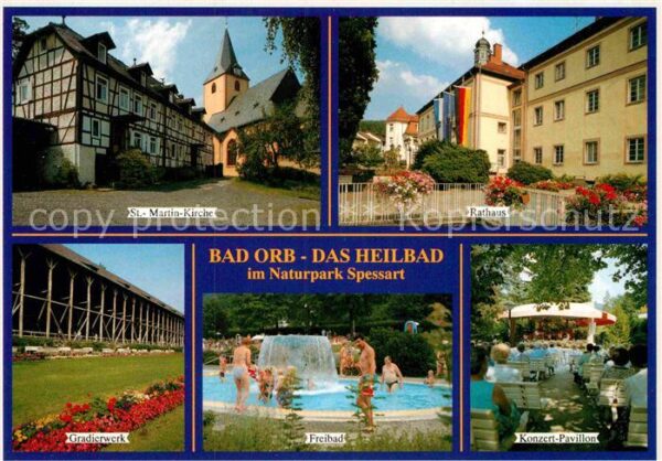 Bad Orb Kirche Rathaus Gradierwerk Freibad Konz