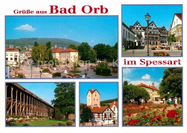 Bad Orb Platz Fachwerkhäuser Gradierwerk Heilba
