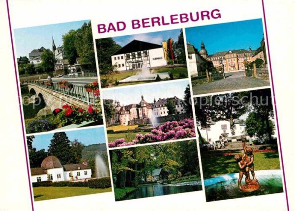 Bad Berleburg Teilansichten Kurort Kurhaus Schloss Te