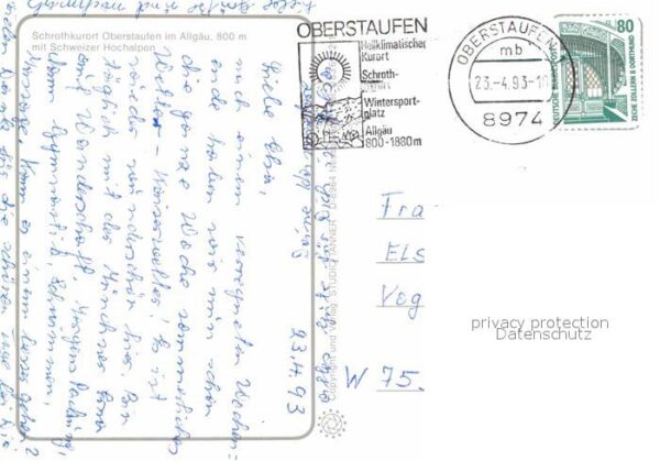 Oberstaufen Gesamtansicht mit Schweizer Hochalpen – Bild 2