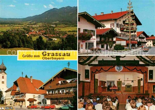 Grassau Chiemgau Teilansichten Luftkurort Bayerische Alp