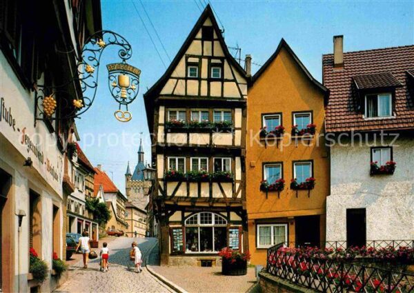 Bad Wimpfen Partie an der Salzgasse Blauer Turm Fac