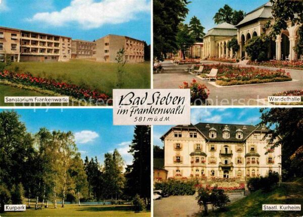 Bad Steben Sanatorium Frankenwarte Wandelhalle Kur