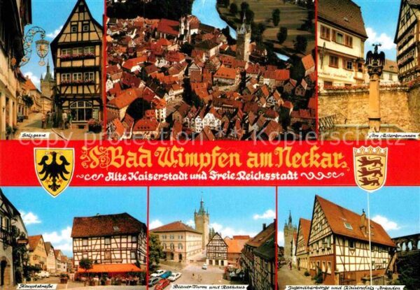 Bad Wimpfen Salzgasse Adlerbrunnen Blauer Turm Juge