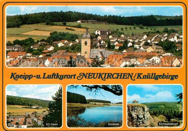 Neukirchen Knuellgebirge Stadtpanorama EC Heim Knüllsee Eichwald