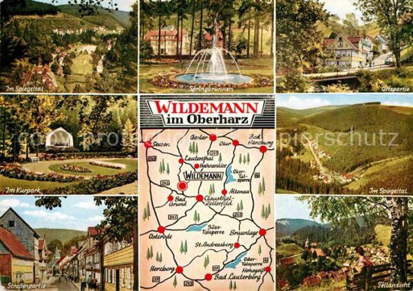 Wildemann Panorama Spiegeltal Springbrunnen Kurpa