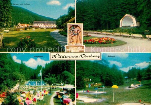 Wildemann Kurpark Kurhaus Konzertpavillon Spiegel