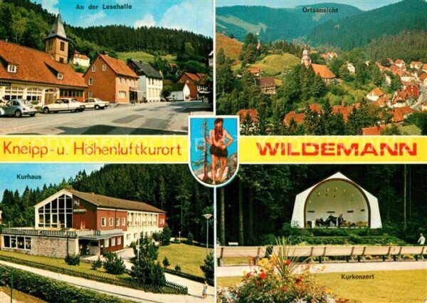 Wildemann Partie an der Lesehalle Ortsansicht Kur