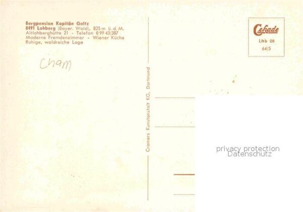 Lohberg Lam Bergpension Kapitän Goltz – Bild 2