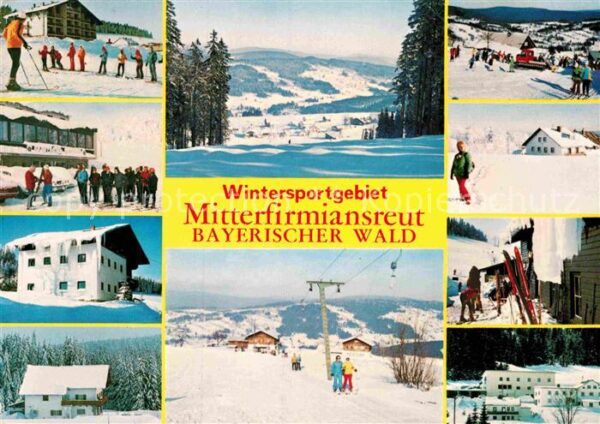 Mitterfirmiansreut Panorama Wintersportort Skischule Schle