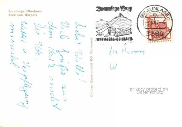 Braunlage Blick zum Kurpark – Bild 2