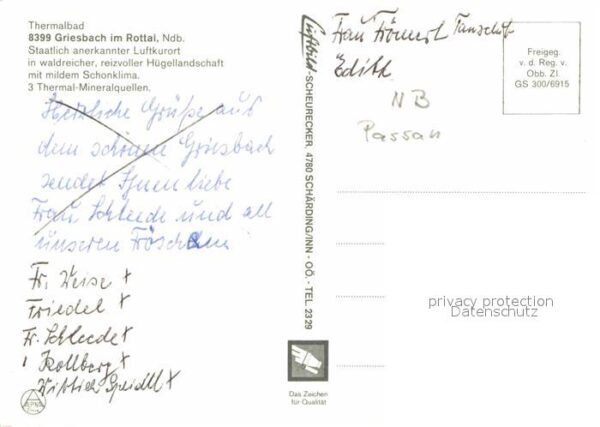 Griesbach Rottal Thermalbad Kurort Fliegeraufnahme – Bild 2