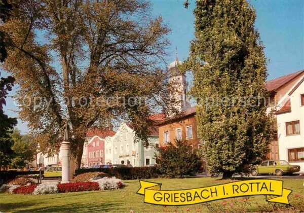 Griesbach Rottal Denkmal Statue Kirchturm Thermal Luftku