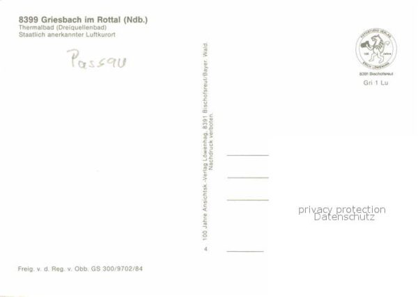 Griesbach Rottal Thermalbad Luftkurort Fliegeraufnahme – Bild 2