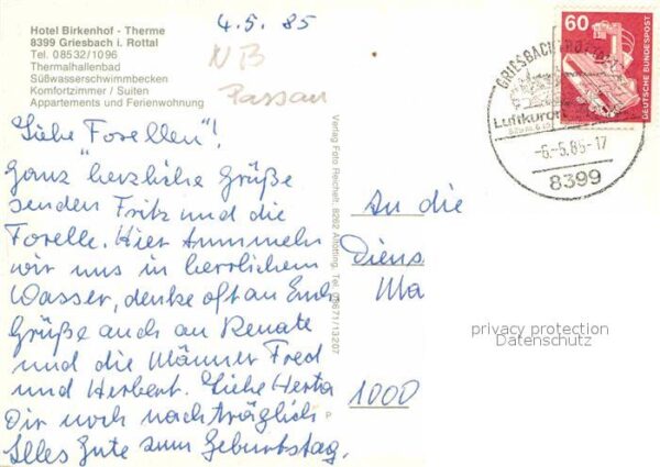 Griesbach Rottal Hotel Birkenhof Therme Thermalbad – Bild 2