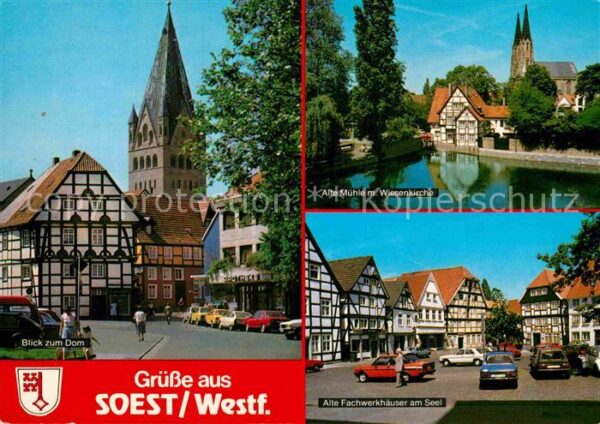 Soest Arnsberg Fachwerkhäuser Dom Alte Mühle Wiesenkir
