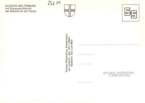 Weltenburg Kelheim Kloster Donau Fliegeraufnahme – Bild 2