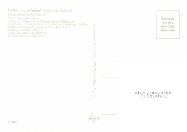 Salzburg Oesterreich Felbertauern Tunnel Pass Thurn Mittersi – Bild 2