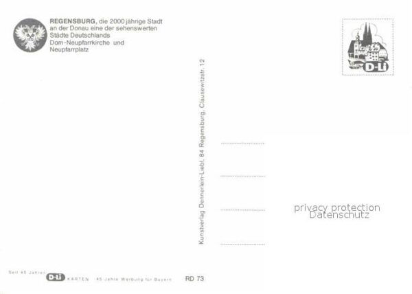 Regensburg 2000jährige Stadt Dom Neupfarrkirche Ne – Bild 2