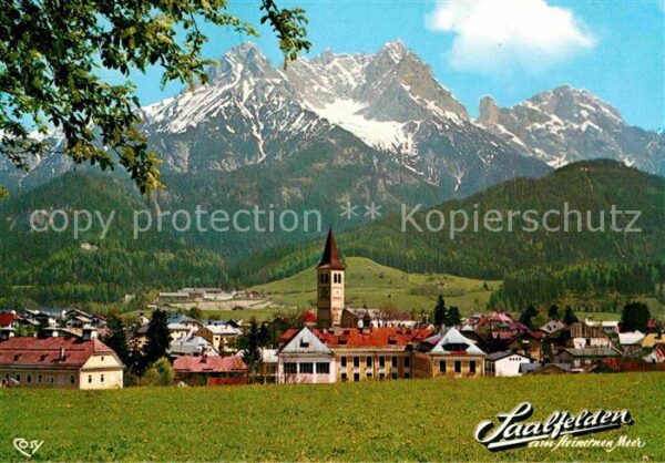 Ramseiden Ortsansicht mit Kirche Alpen
