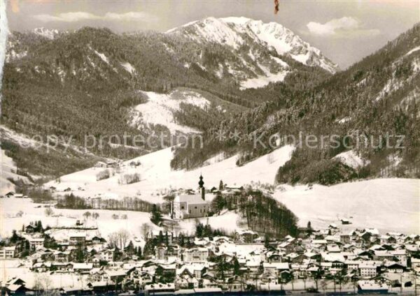 Ruhpolding Winterpanorama mit Hochfelln Bayerische