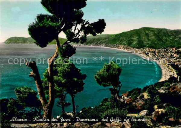 ALASSIO Savona Liguria IT Panorama del Golfo da levante Riviera d