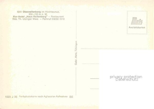 Oberreifenberg Kurhotel Haus Reifenberg Burg – Bild 2