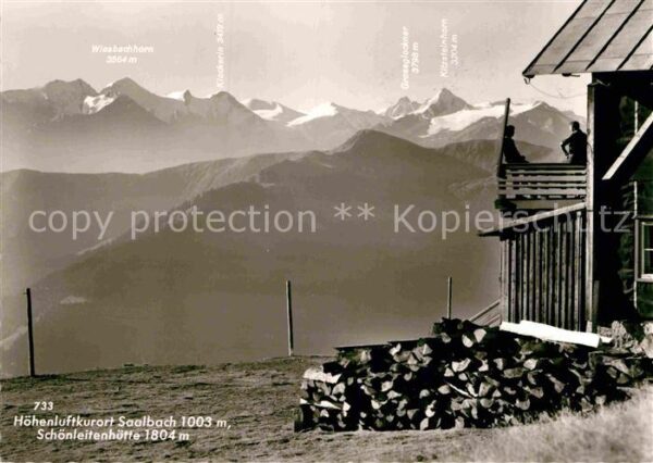 Saalbach-Hinterglemm Schönleitenhütte Blick zu Hohen Tauern