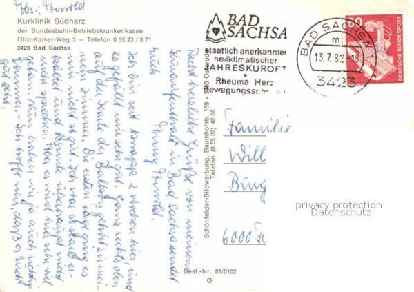 Bad Sachsa Harz Kurklinik Südharz Park – Bild 2