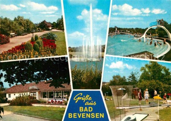Bad Bevensen Kurpark Fontäne Freibad Minigolf