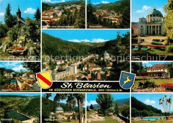 St Blasien Teilansichten Kneippkurort im Schwarzwa