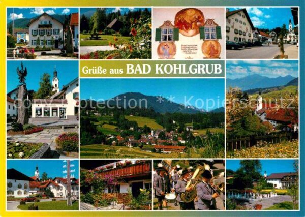 Bad Kohlgrub Teilansichte Moorheilbad Alpenblick Mus