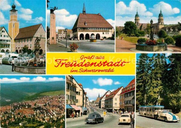 Freudenstadt Marktplatz Brunnen Denkmal Stadthaus Ki