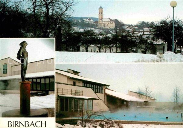 Birnbach Rottal Thermalbad Ortsansicht mit Kirche Statu