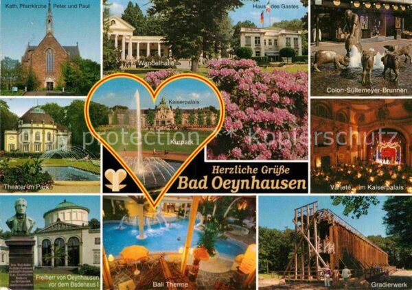 Bad Oeynhausen Kirche Theater Kurpark Denkmal Büste Th