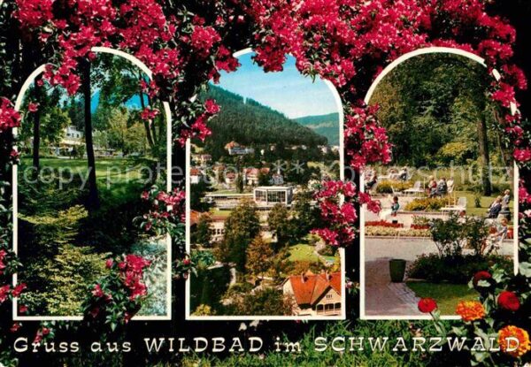 Bad Wildbad Teilansichten Kurort im Schwarzwald Kur