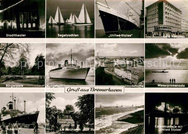 Bremerhaven Stadttheater Segelyachten Hochseeschiff