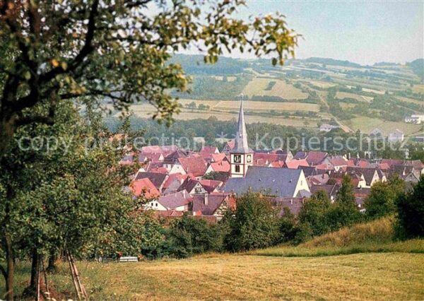 Roettingen Unterfranken Panorama Taubertal an der Romantischen