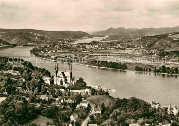 Remagen Panorama Blick über den Rhein Siebengeb