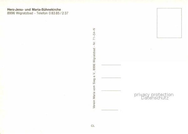 Wigratzbad Herz Jesu und Maria Sühnekirche Heilige – Bild 2