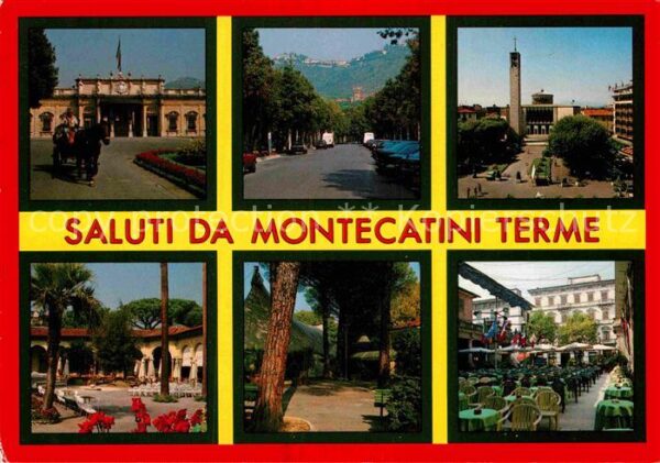 Montecatini Terme Teilansichten Strassencafe Allee