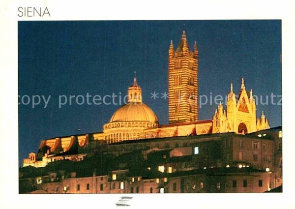 Siena Il Duomo notturno