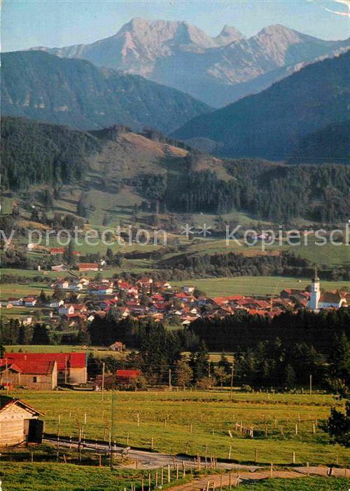 Wertach Panorama Blick zum Geishorn Allgäuer Al