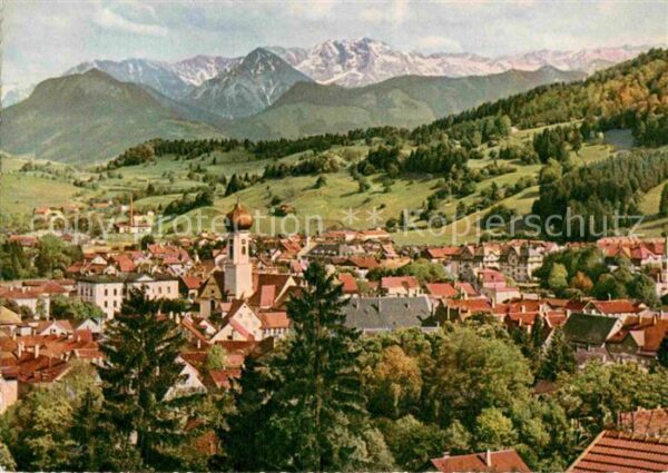 Immenstadt Allgaeu Stadtpanorama mit Daumengruppe