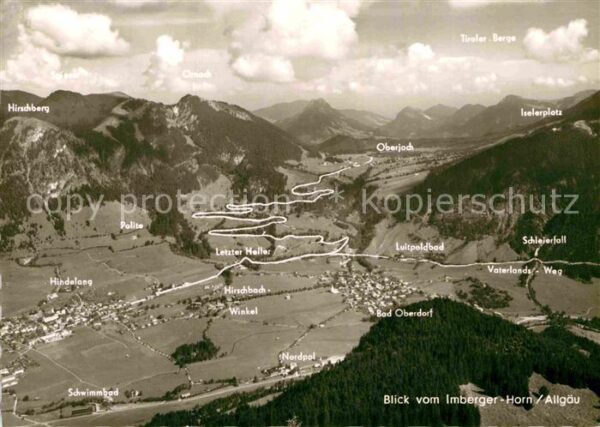 Imberg Sonthofen Blick vom Imberger Horn Alpenpanorama