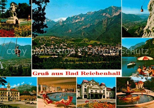 Bad Reichenhall Gesamtansicht Alpenpanorama Bergbahn Th