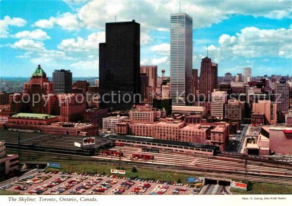Toronto Canada Skyline Skyscrapers aerial view