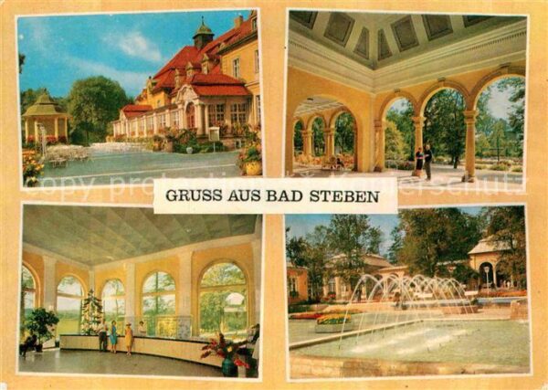Bad Steben Kurhaus Arkaden Wandelhalle Wasserspiel