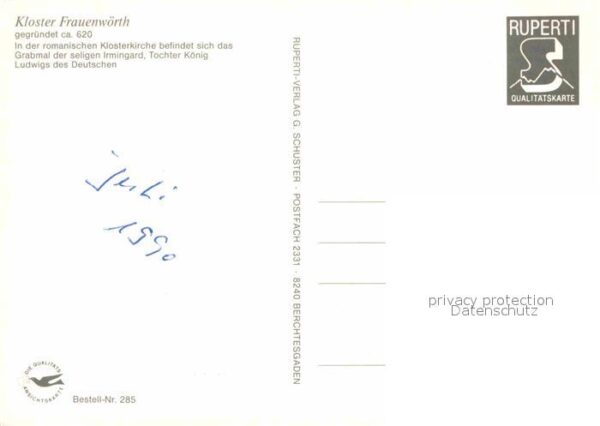 Frauenchiemsee Kloster Segelboot Alpen – Bild 2