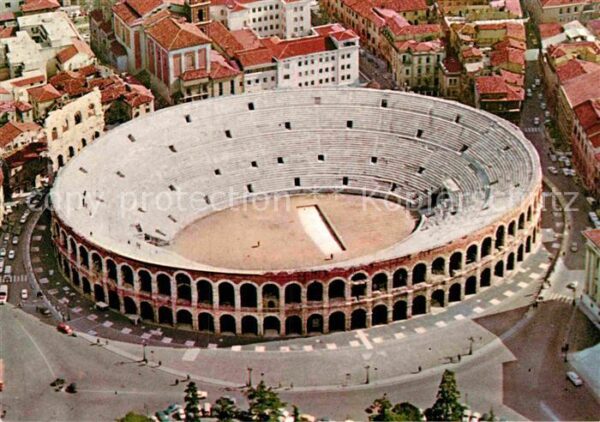 Verona Veneto Arena Fliegeraufnahme